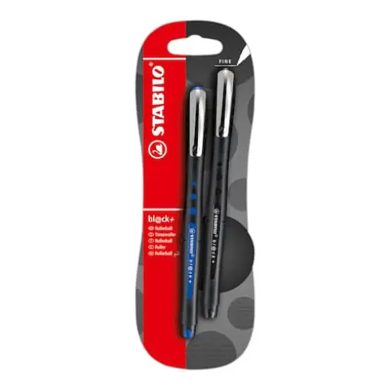 Stabilo&reg; Bl@ck+ Fine Pen Set, Black & Blue {1}