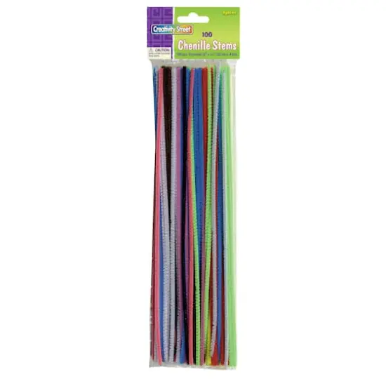 12" Assorted Chenille Stems, 12 Packs {1}