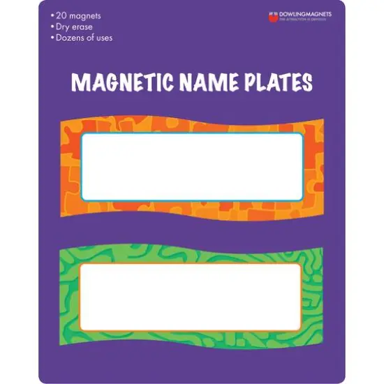 Magnetic Name Plates, 2 Packs of 20 {3}