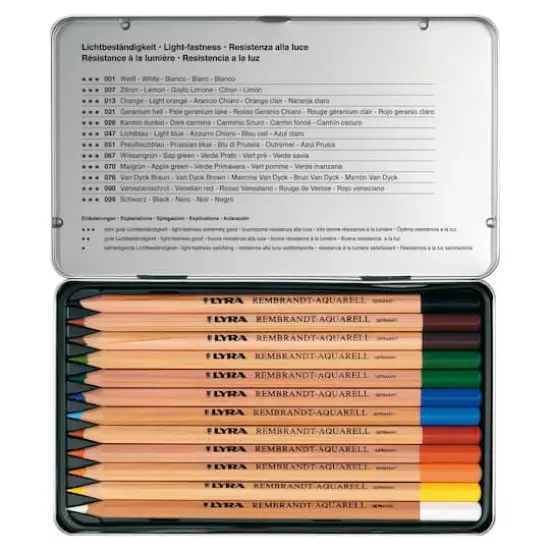 Lyra Rembrandt Aquarell Colored Pencils 12 Color Set {6}