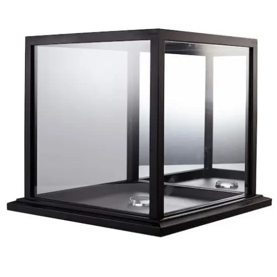 Black Basketball Display Case with Mirror Back by Studio D&eacute;cor&reg; {1}