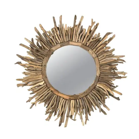 Hello Honey&reg; Driftwood Framed Sunburst Mirror {1}