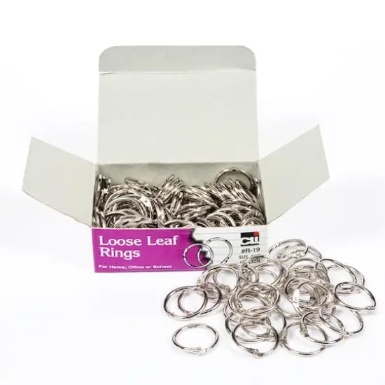 Charles Leonard Loose Leaf Rings, 3/4" Diameter, 100/Box {1}