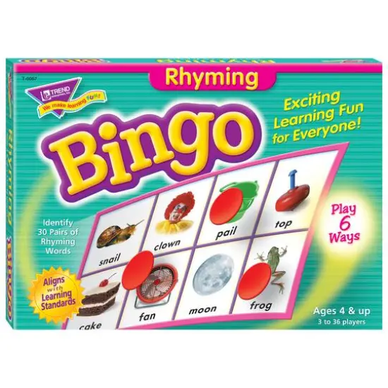 TREND Rhyming Bingo Game {11}