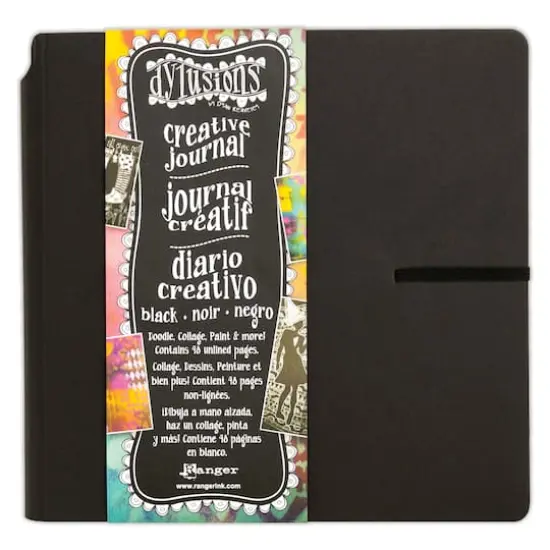 Dylusions Square Creative Journal, Black {1}