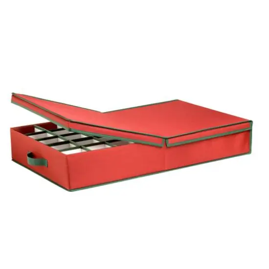 Honey Can Do Ornament Storage Box with Dividers {4}