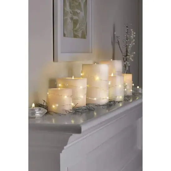 40ct. Warm White Pearl LED String Lights by Ashland&reg; {5}