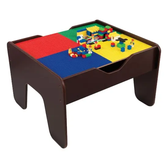 KidKraft 2 in 1 Activity Table with Board, Espresso {1}