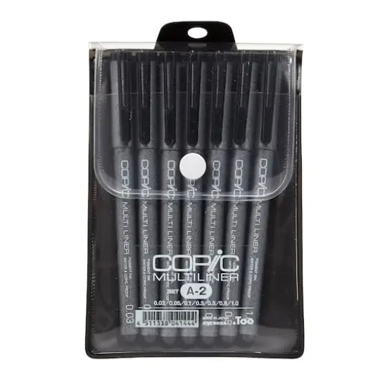Copic&reg; Black Multiliner Pen Set, A-2 {1}