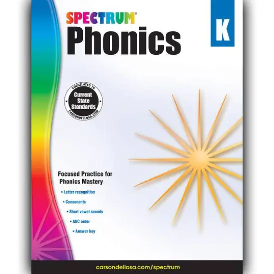 Spectrum&reg; Phonics Workbook, Grade K {1}