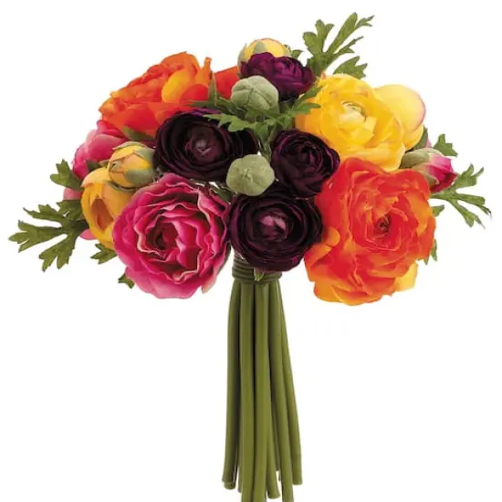 Purple & Orange Ranunculus Bouquet {1}