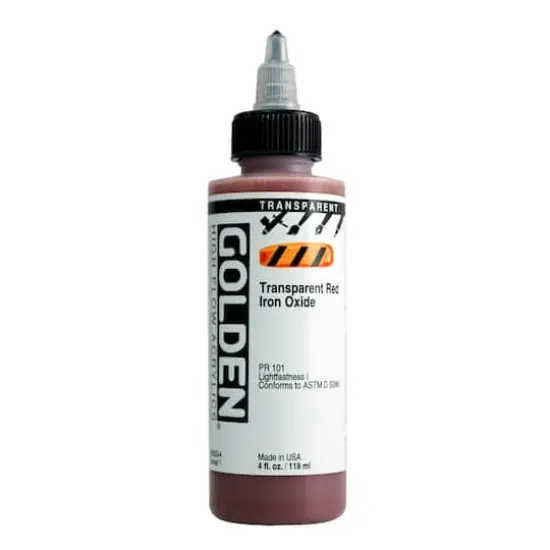 Golden&reg; High Flow Acrylics, 4oz. Transparent Red Iron Oxide {1}