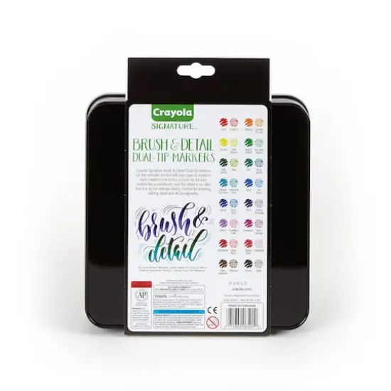 Crayola&reg; Signature&trade; Brush & Detail Dual-Tip Markers {7}