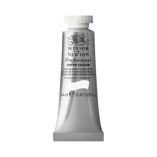Winsor & Newton® Professional Water Colour™ Paint Tube, 14mL Titanium White {1}