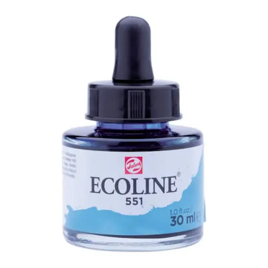 Ecoline&reg; Liquid Watercolour, 30ml Jar Sky Blue Light {1}