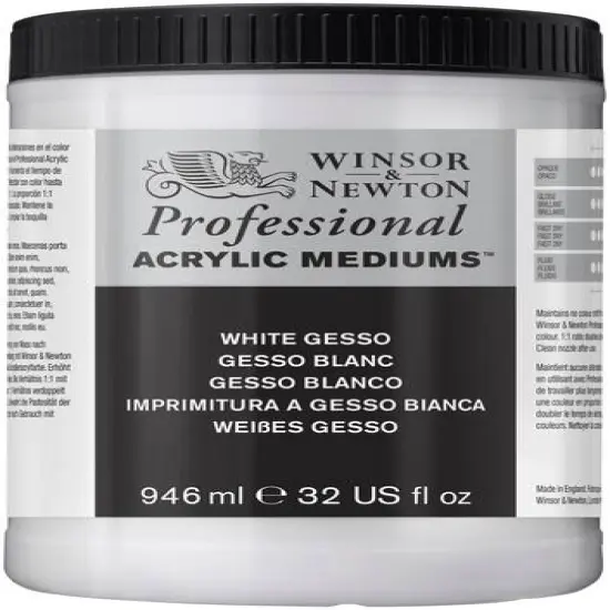Winsor & Newton® Professional Acrylic Medium, White Gesso {1}