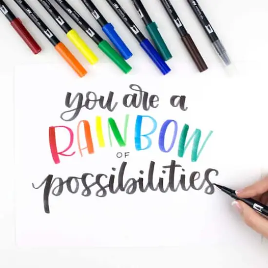 Tombow Primary Palette Dual Brush Pen Set {6}