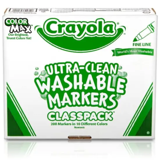 Crayola&reg; Classpack&reg; Ultra-Clean Fine Line Markers, Pack of 200 {4}