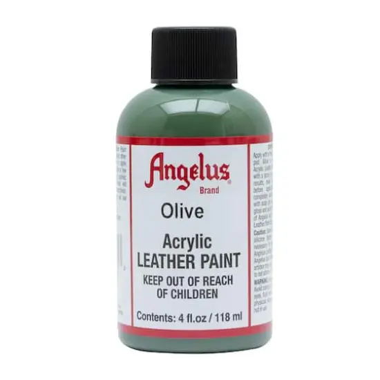 Angelus&reg; Acrylic Leather Paint, 4oz. Olive {1}