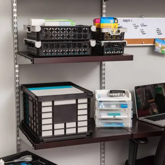 Iris&reg; Black Letter/Legal File Crate, 3 Pack {5}