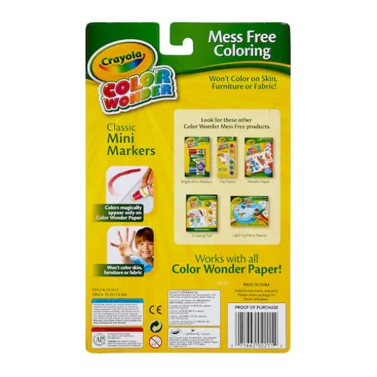Crayola&reg; Color Wonder Mess Free&trade; Classic Mini Markers, 10ct. {7}