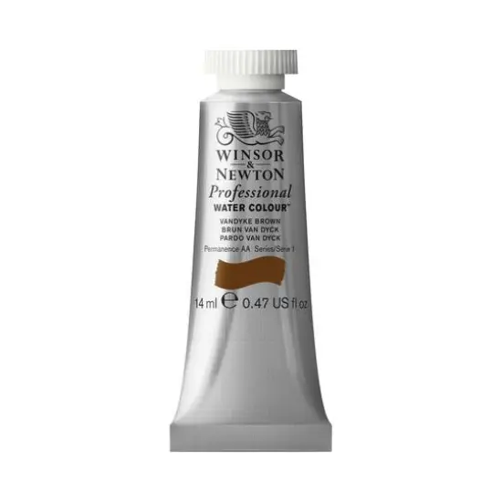Winsor & Newton&reg; Professional Water Colour&trade; Paint Tube, 14mL Vandyke Brown {1}