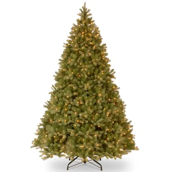 10 Ft. Pre-Lit Feel Real® Downswept Douglas Full Artificial Christmas Tree, Clear Lights {1}
