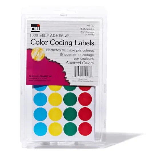 CLi&trade; Round Self-Adhesive Color Coding Labels, 12,000 Pack {1}