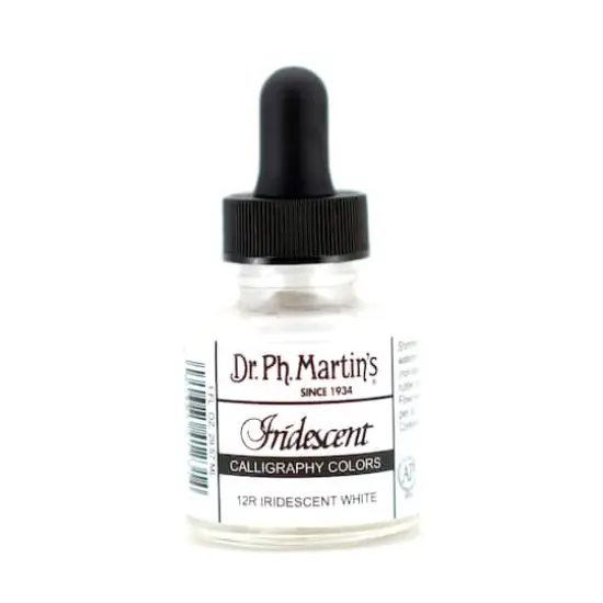Dr. Ph. Martin's&reg; Iridescent Calligraphy Color Ink 12R Iridescent White {1}