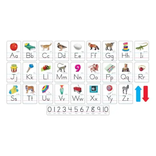Trend Enterprises&reg; Photo Alphabet Cards Zaner-Bloser Manuscript Bulletin Board Set {1}