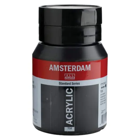 Amsterdam 500mL Standard Series Acrylic Paint 735 Oxide Black {1}