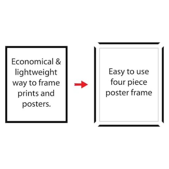 Styleline&trade; Black Poster Frame by Studio D&eacute;cor&reg; {6}