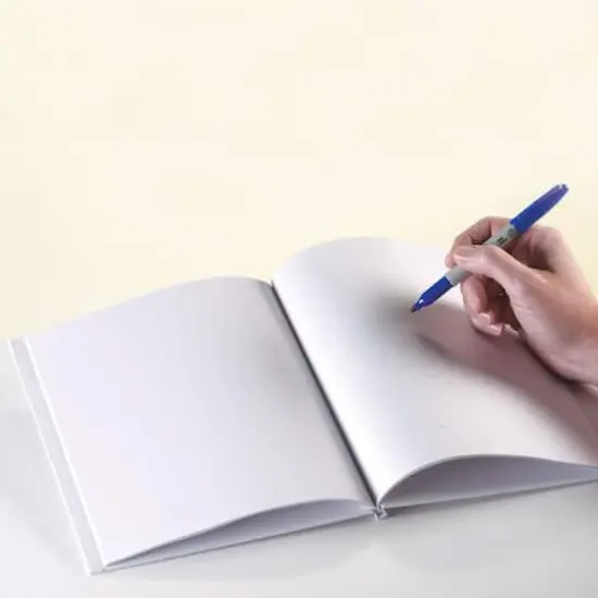 White Hardcover Blank Book, 6 Count {3}