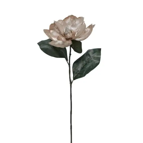 Metallic Rose Gold Magnolia Stem {1}