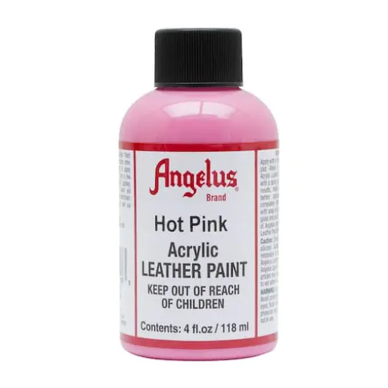Angelus&reg; Acrylic Leather Paint, 4oz. Hot Pink {1}