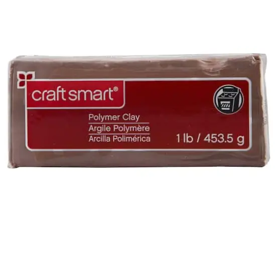 Craft Smart&reg; Polymer Clay, 1 lb. Brown {1}