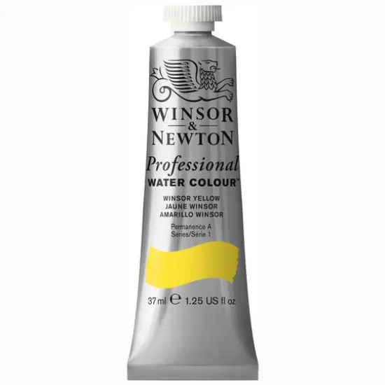 Winsor & Newton&reg; Professional Water Colour&trade; Paint Tube, 37mL Winsor Yellow {1}