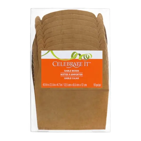 Kraft Gable Boxes by Celebrate It&trade;, 10ct. {4}
