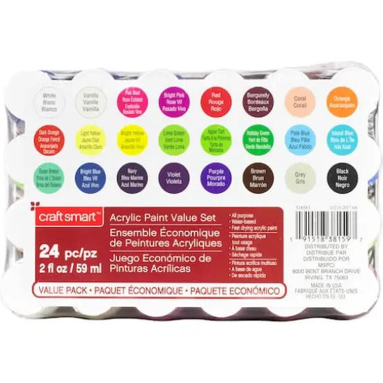 Acrylic Paint 24 Piece Set by Craft Smart&reg; {5}