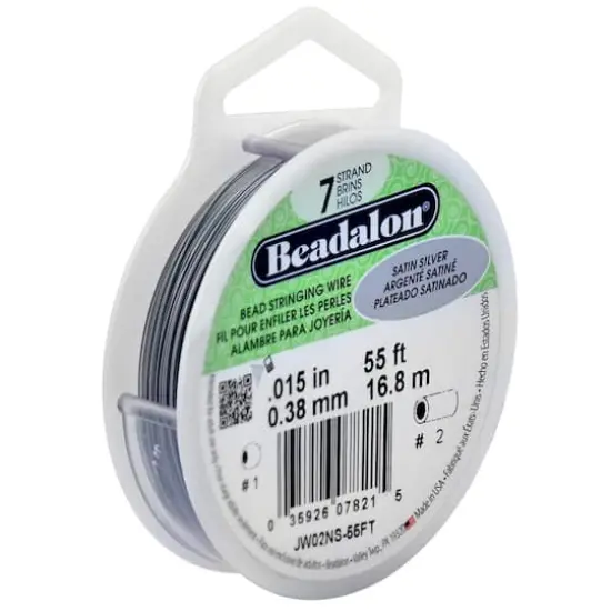 Beadalon&reg; 7 Strand Bead Stringing Wire, Satin Silver {1}