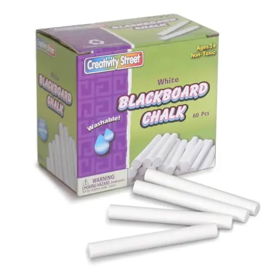 White Blackboard Chalk, 12 Boxes {1}