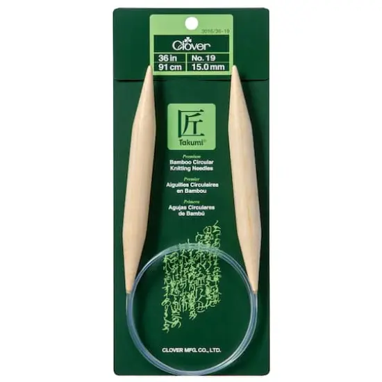 Clover Takumi&reg; 36" Bamboo Circular Knitting Needles {4}