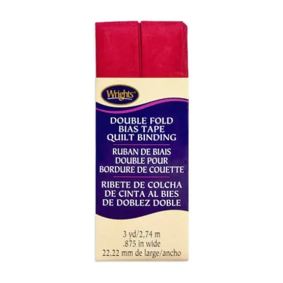 7/8" Scarlet Double Fold Bias Tape Quilt Binding - 3 Yards {1}