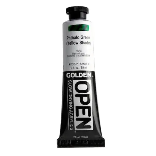 Golden&reg; OPEN&trade; Slow-Drying Acrylics, 2oz. Phthalo Green (Yellow Shade) {1}