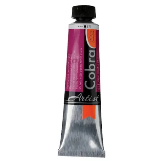 Cobra Artist Water Mixable Oil Colour, 40mL 577 Permanent Red Violet Light {1}