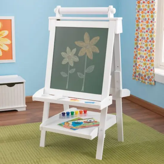 KidKraft Deluxe Wood Easel with Paper Roll {6}