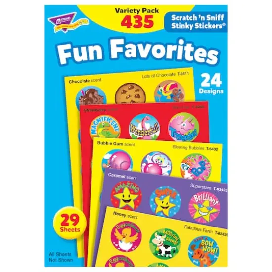 Trend Enterprises&reg; 1&rdquo; Fun Favorites Stinky Stickers&reg;, 435 Pack {4}