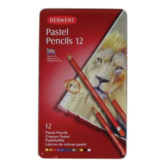 Derwent&reg; Pastel Pencil 12 Color Tin Set {3}