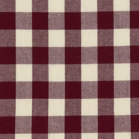Springs Creative Cabin Check Burgundy Fabric {1}