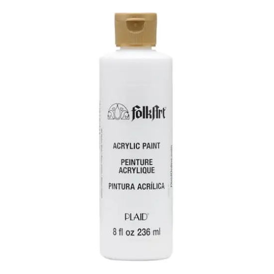 FolkArt&reg; Acrylic Paint, 8oz. Wicker White {1}